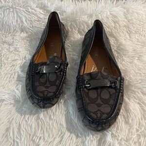 Coach Gray Patterned Loafers for Women